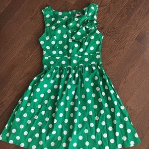 Green a-line dress